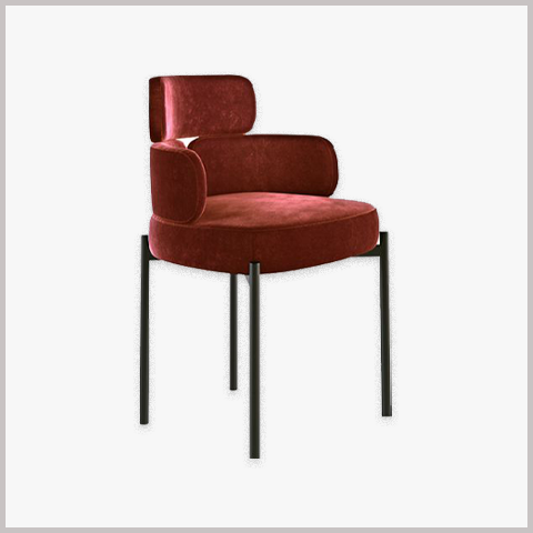  Ghế Ăn Ghế Cafe Nhà Hàng Chân Sắt Bọc Da - G105 