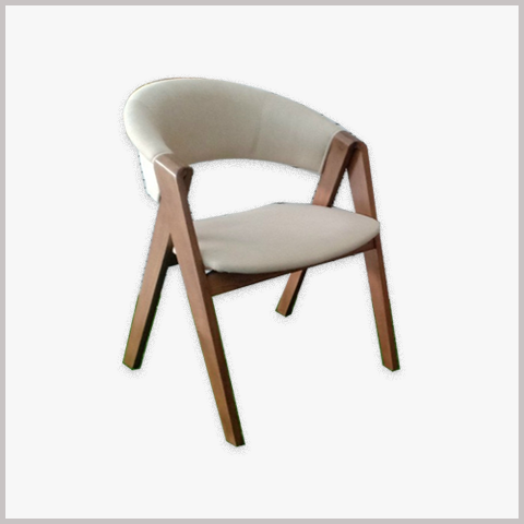  Ghế ăn gỗ Vòm nệm da - G20 