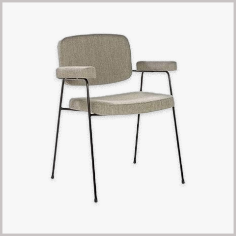  Ghế Ăn Ghế Cafe Nhà Hàng Chân Sắt Bọc Da - G96 