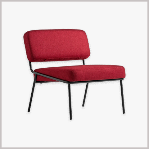 Ghế Armchair Khung Sắt Nệm Da Nỉ - GA03