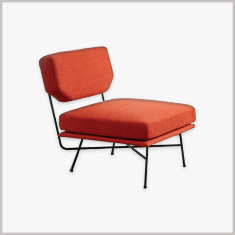Ghế Armchair Khung Sắt Bọc Da Nỉ - GA08
