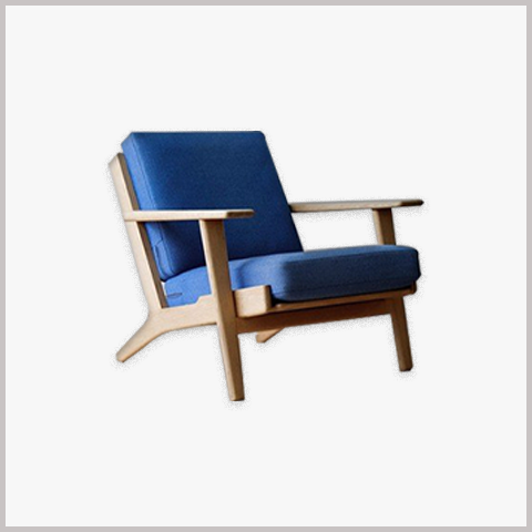 Ghế Armchair Khung Gỗ Bọc Da Nỉ - GA100