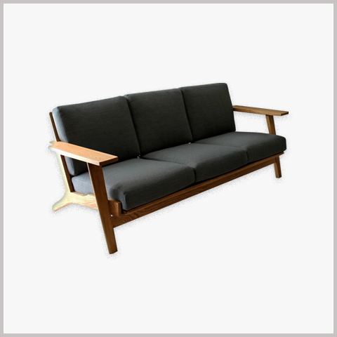 Ghế Armchair Khung Gỗ Bọc Da Nỉ - GA101