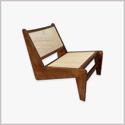 Ghế Armchair Khung Gỗ Bọc Da Nỉ - GA102