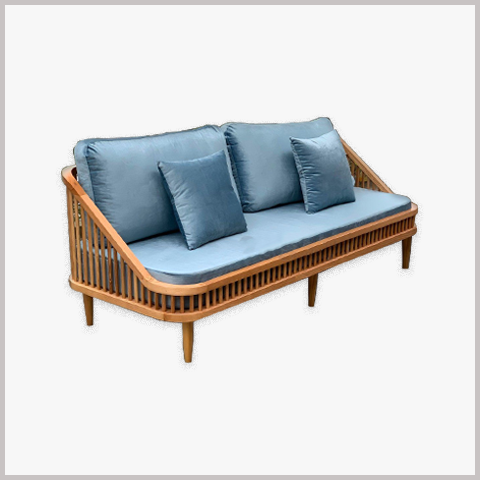 Ghế Armchair Khung Gỗ Bọc Da Nỉ - GA104