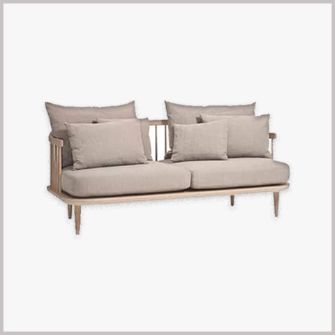  Ghế Armchair Khung Gỗ Bọc Da Nỉ - GA106 