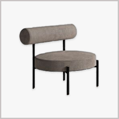 Ghế Armchair Khung Sắt Bọc Da Nỉ - GA10