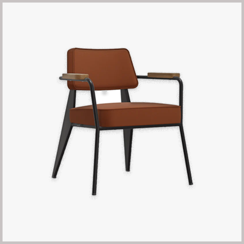 Ghế Armchair Khung Sắt Bọc Da Nỉ - GA11