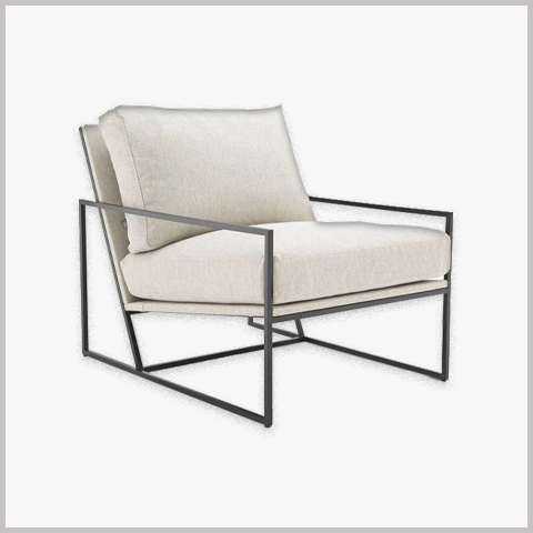 Ghế Armchair Khung Sắt Bọc Da Nỉ - GA16