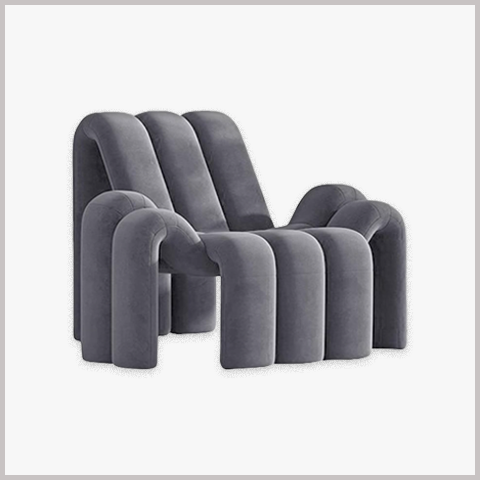 Ghế Armchair Khung Gỗ Bọc Da Nỉ - GA49