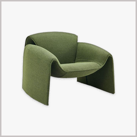 Ghế Armchair Khung Gỗ Bọc Da Nỉ - GA50