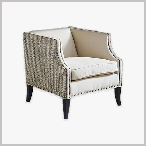 Ghế Armchair Khung Gỗ Bọc Da Nỉ - GA57