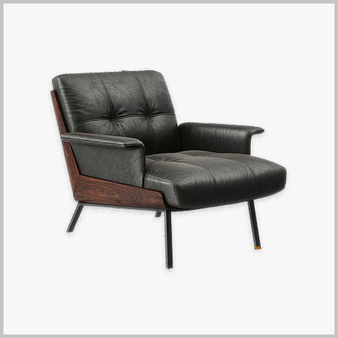 Ghế Armchair Khung Gỗ Bọc Da Nỉ - GA62