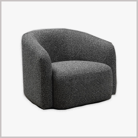 Ghế Armchair Khung Gỗ Bọc Da Nỉ - GA65