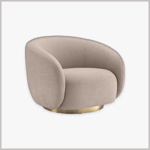 Ghế Armchair Khung Gỗ Bọc Da Nỉ - GA66