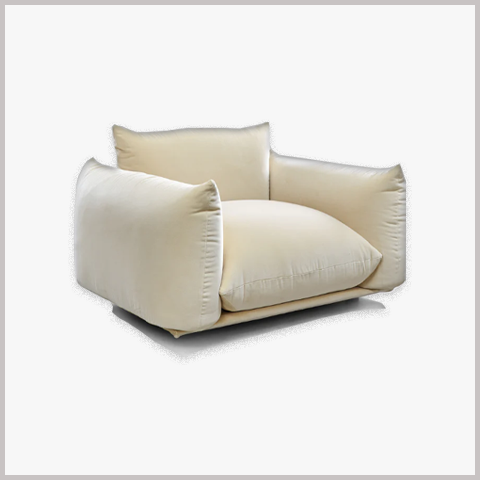 Ghế Armchair Khung Gỗ Bọc Da Nỉ - GA67