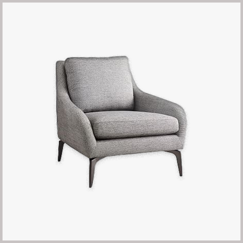 Ghế Armchair Khung Gỗ Bọc Da Nỉ - GA69