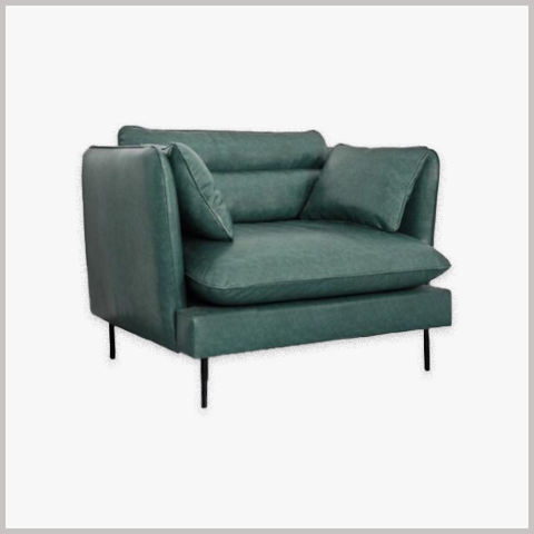 Ghế Armchair Khung Gỗ Bọc Da Nỉ - GA71