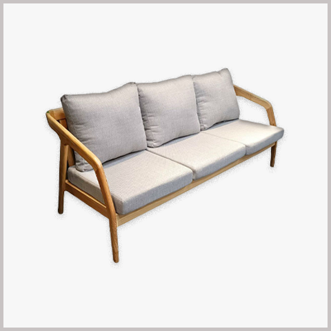 Ghế Armchair Khung Gỗ Bọc Da Nỉ - GA82