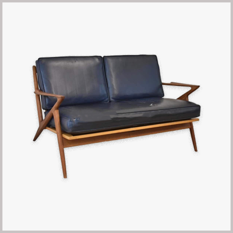 Ghế Armchair Khung Gỗ Bọc Da Nỉ - GA84