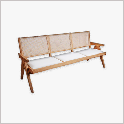 Ghế Armchair Khung Gỗ Bọc Da Nỉ - GA86