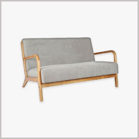 Ghế Armchair Khung Gỗ Bọc Da Nỉ - GA88