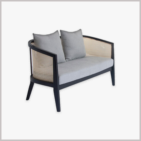 Ghế Armchair Khung Gỗ Bọc Da Nỉ - GA90