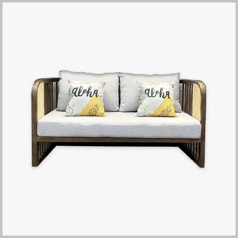 Ghế Armchair Khung Gỗ Bọc Da Nỉ - GA98
