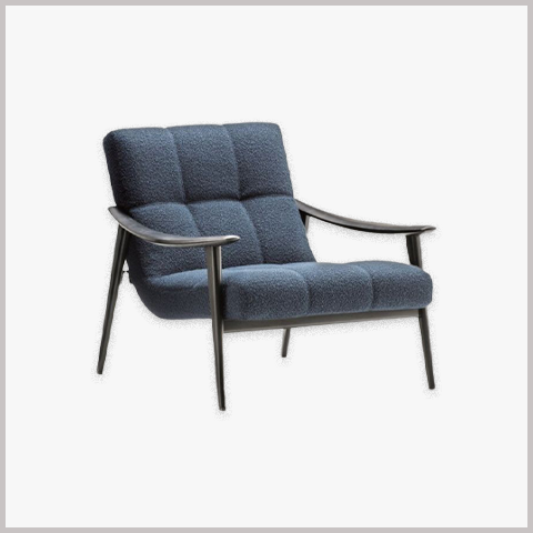 Ghế Armchair Khung Gỗ Bọc Da Nỉ - GA99