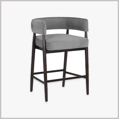 Ghế Quầy Bar Chân Sắt Bọc Nệm - GB11