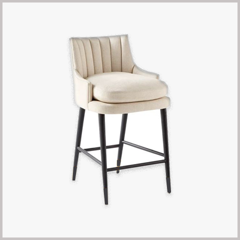  Ghế Quầy Bar Chân Sắt Nệm Da Nỉ - GB12 