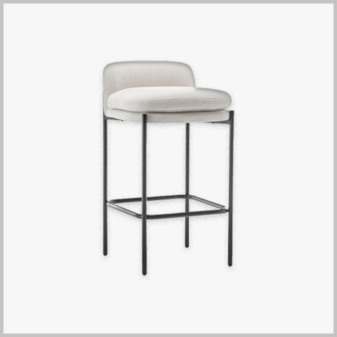  Ghế Quầy Bar Chân Sắt Nệm Da Nỉ - GB23 