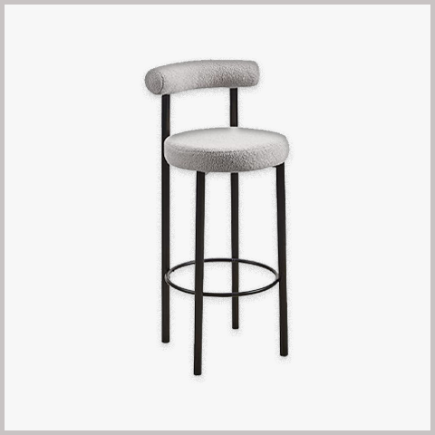  Ghế Quầy Bar Chân Sắt Nệm Da Nỉ - GB31 