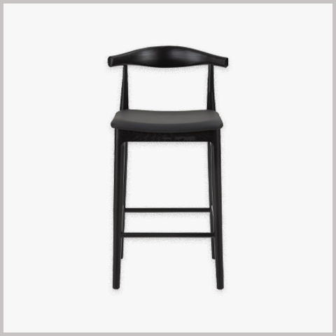 Ghế Quầy Bar Chân Sắt Nệm Da Nỉ - GB36