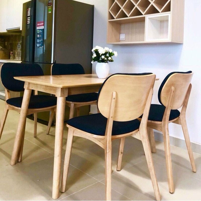 Ghế PLC ghế ăn ghế cafe gỗ đệm da - G11