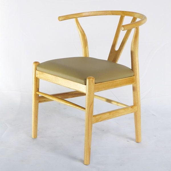 Ghế  Cafe Wishbone nệm da - G23