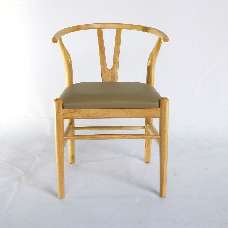 Ghế  Cafe Wishbone nệm da - G23