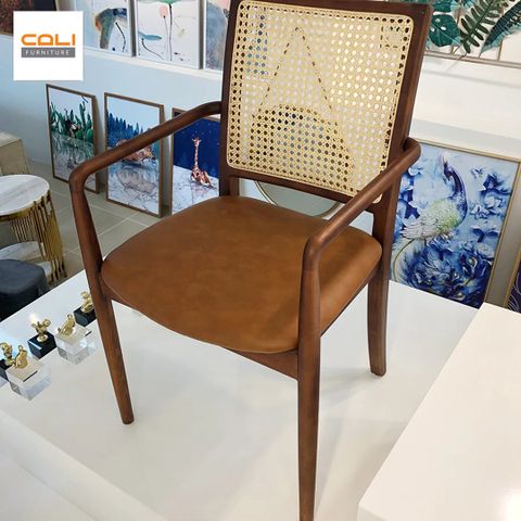  Ghế cafe Mây có tay - G73 