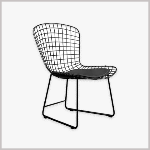  Ghế Ăn Ghế Cafe Khung Sắt Nệm Da Nỉ - GS05 