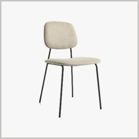  Ghế Cafe Khung Sắt Nệm Tựa Lưng Bọc Da Nỉ - GS37 