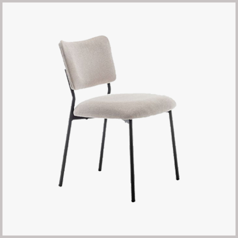  Ghế Cafe Khung Sắt Nệm Tựa Lưng Bọc Da Nỉ - GS38 