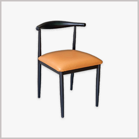 Ghế Cafe Khung Sắt Nệm Tựa Lưng Bọc Da Nỉ - GS48
