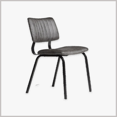 Ghế Cafe Khung Sắt Nệm Tựa Lưng Bọc Da Nỉ - GS49