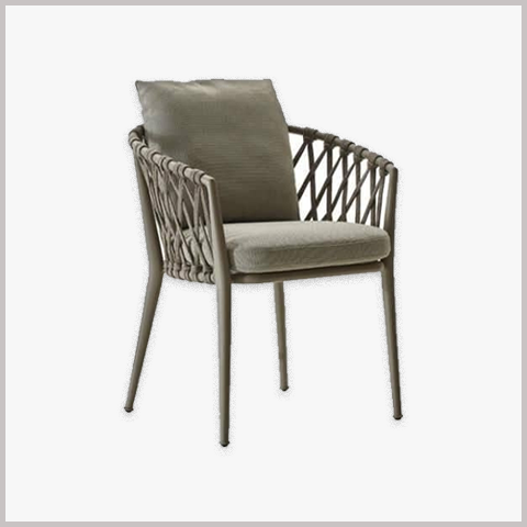  Ghế Cafe Khung Sắt Đan Dây - GS51 