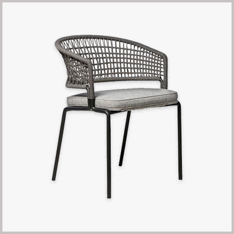 Ghế Cafe Khung Sắt Đan Dây - GS53