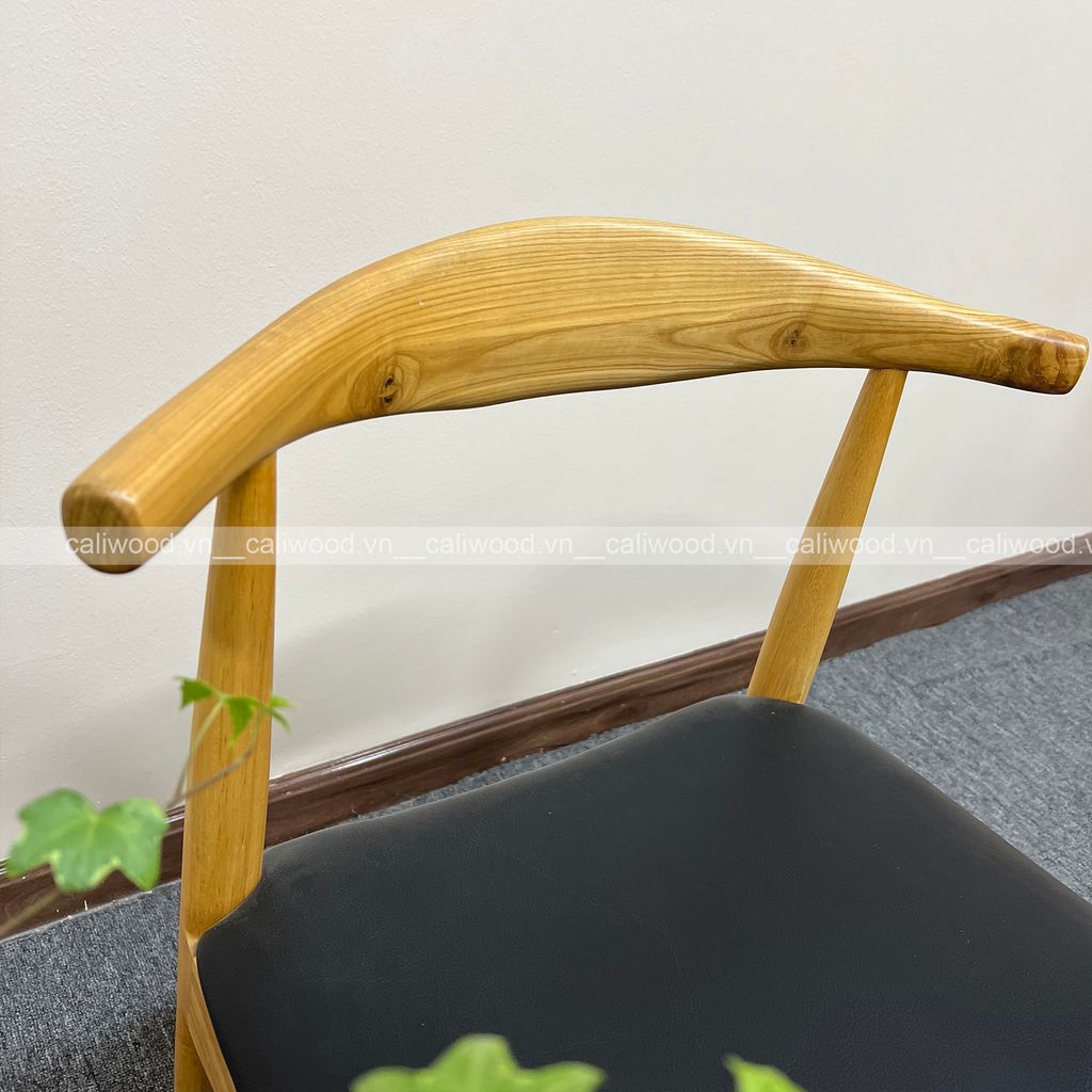 Ghế Elbow ghế ăn ghế cafe gỗ đệm da hiện đại - G14