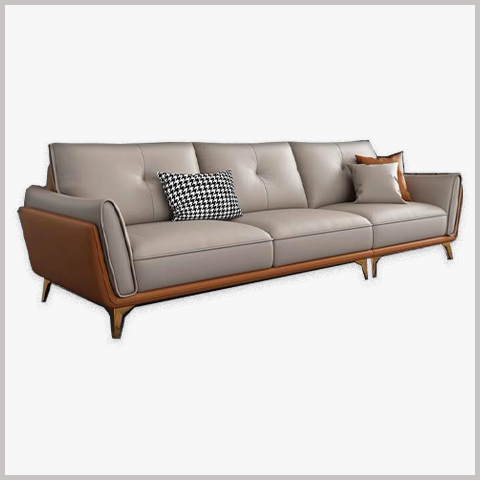  Sofa Văng Nỉ Mặt Da Chân Sắt - SF12 