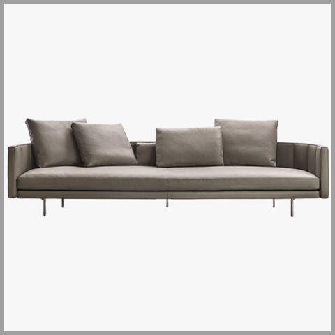  Sofa Văng Da Chân Sắt Hiện Đại - SF22 