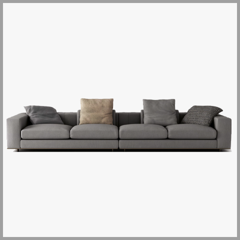 Sofa Văng Khung Gỗ Bọc Da Nỉ Hiện Đại - SF27