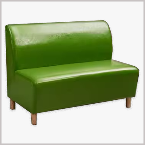 Sofa cafe sắt nệm da nỉ giá rẻ - SFC01